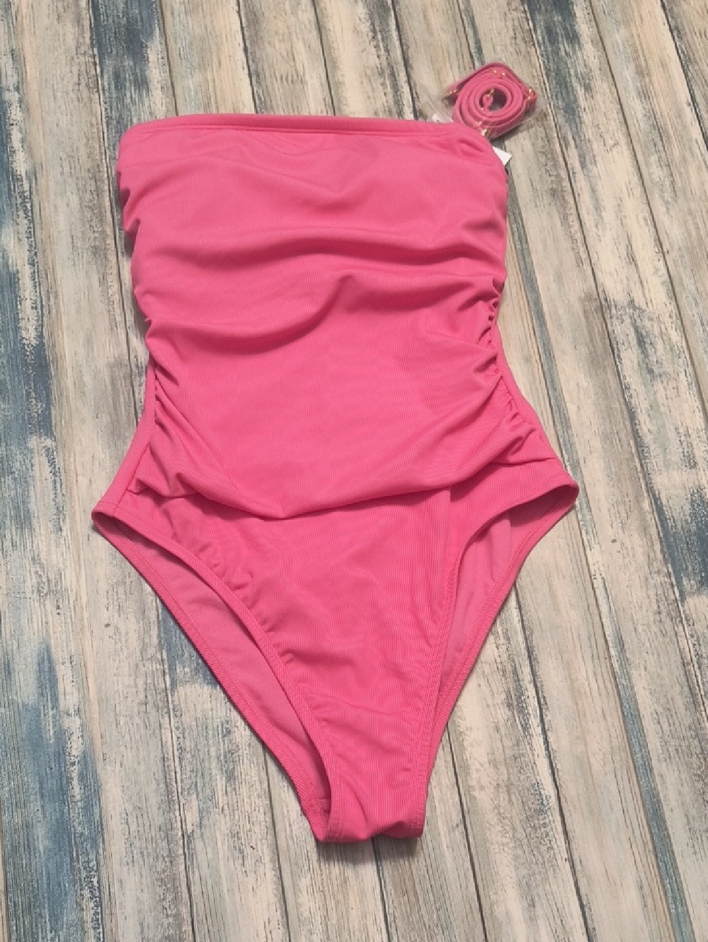 NWT Shade And Shore High Leg Cheeky One Piece With Removable Straps Sz Sm
